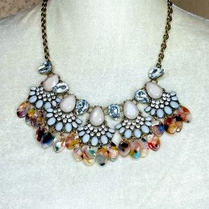 Multicolor Jeweled Statement Necklace